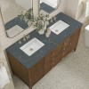 Myrrin 60" Double (Vanity Only Pricing) in Mid-Century Walnut
